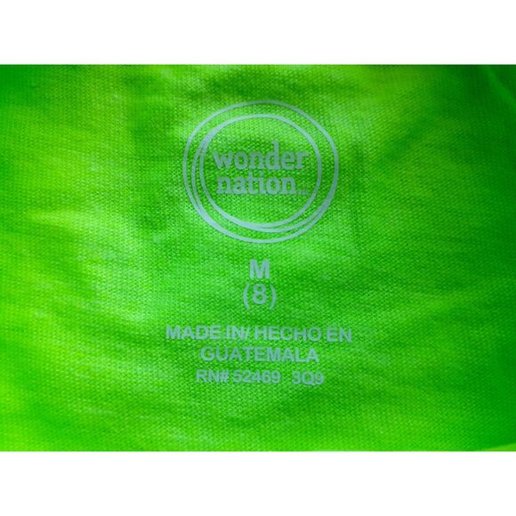 Wonder Nation Plain Neon Green sSoft Cotton Blend Boys Tee Med Lot of 3 NWT - Picture 11 of 13